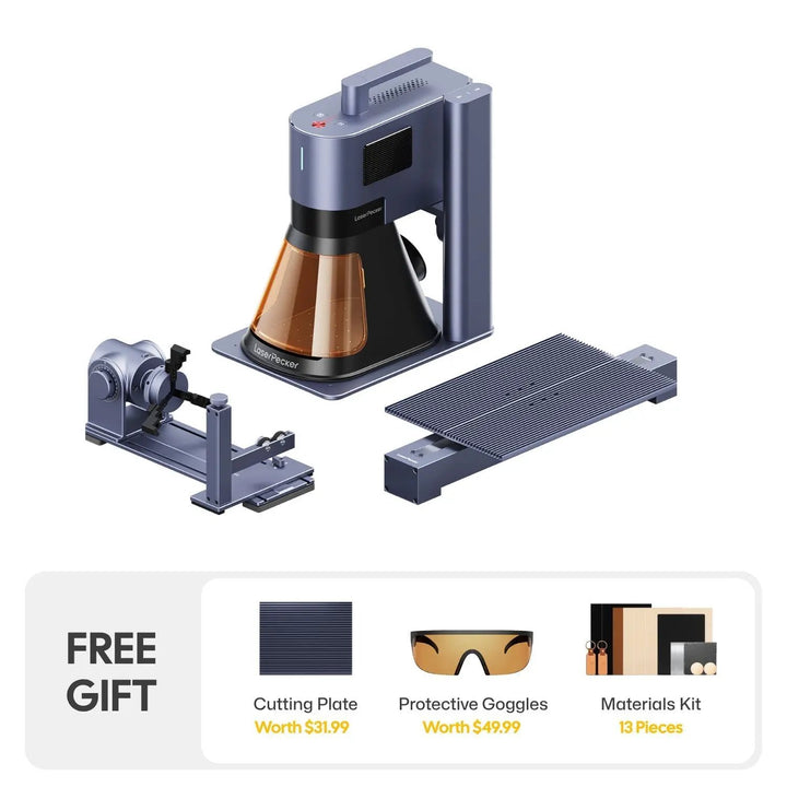 LaserPecker LP5 - The Smart 20W Fiber + Diode Laser Engraver by My Store