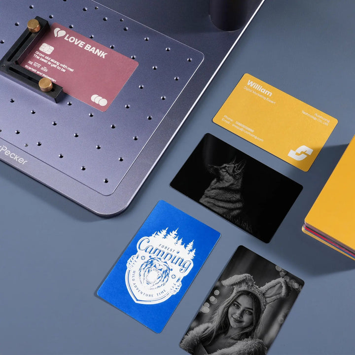Aluminum Metal Business Cards (100pcs) by LaserPecker