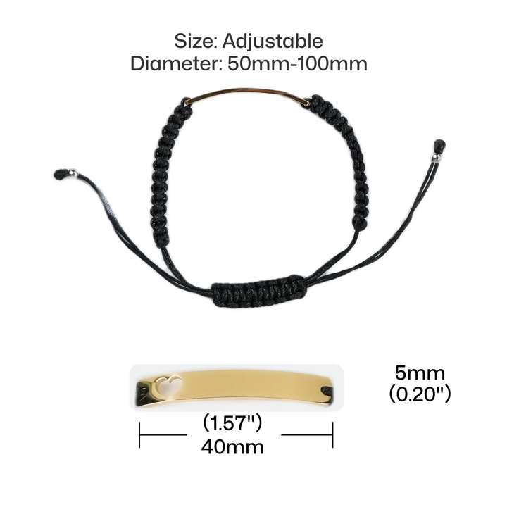 Braided Stainless Steel Bracelet (8pcs) by LaserPecker