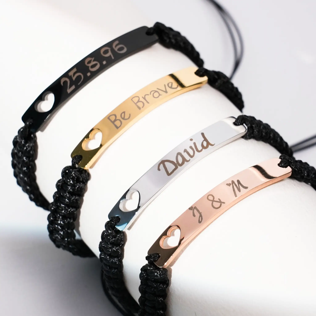 Braided Stainless Steel Bracelet (8pcs) by LaserPecker