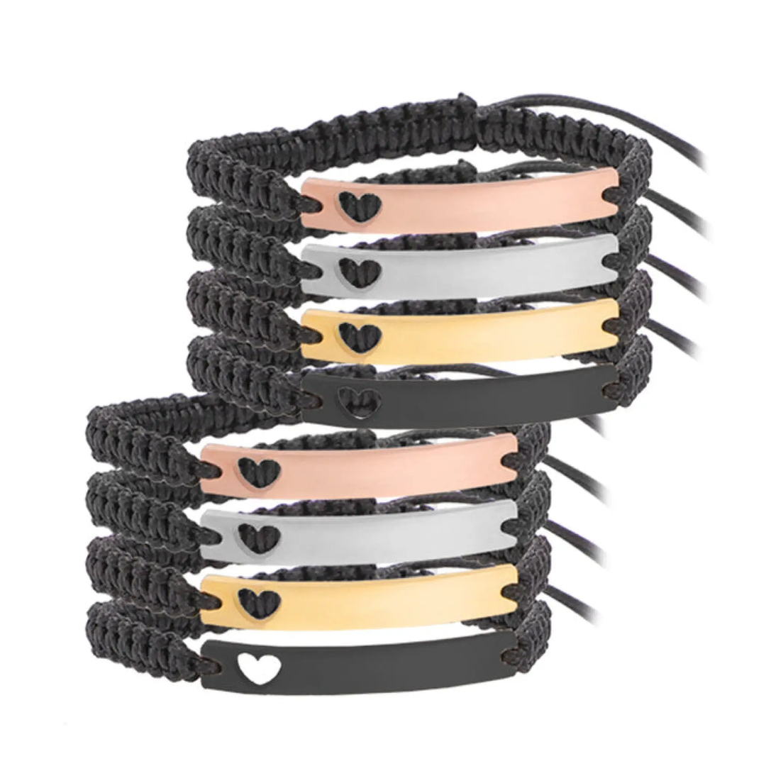 Braided Stainless Steel Bracelet (8pcs) by LaserPecker