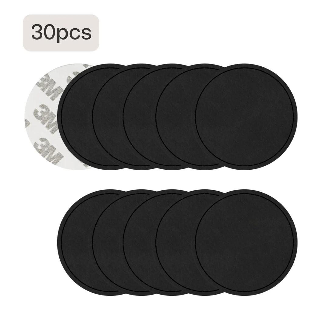 Blank Circular PU Leather Labels / Tags (30pcs) by LaserPecker