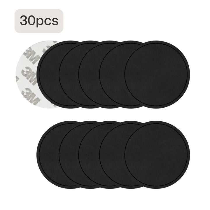 Blank Circular PU Leather Labels / Tags (30pcs) by LaserPecker