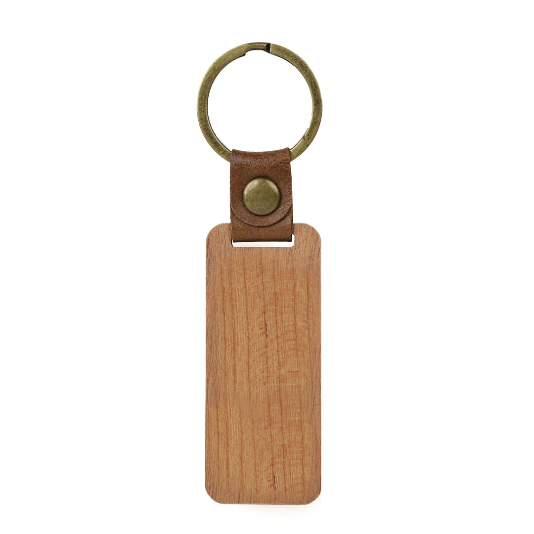 Blank Rectangular Walnut Keychain (10pcs / 20pcs) by LaserPecker