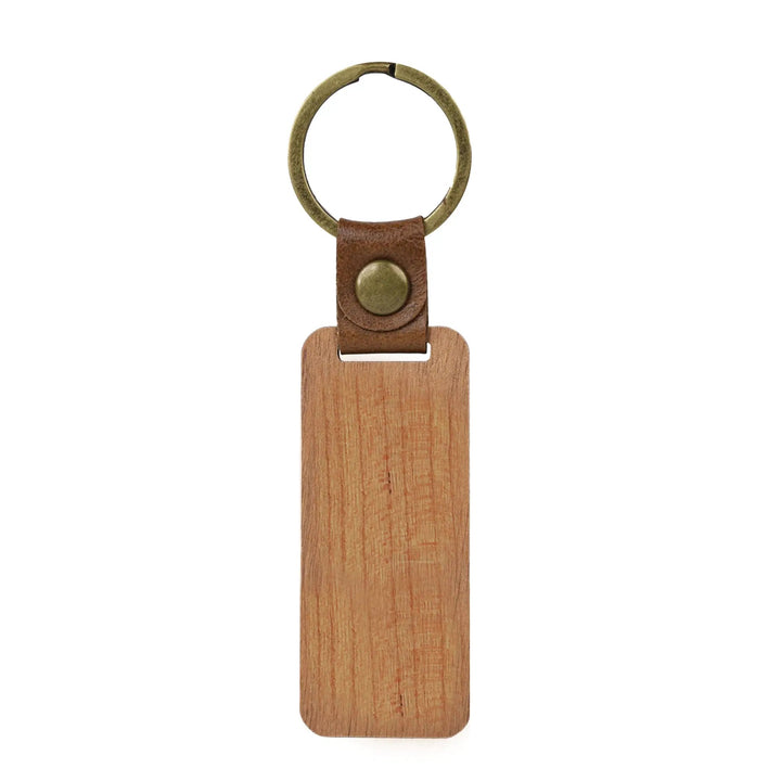 Blank Rectangular Walnut Keychain (10pcs / 20pcs) by LaserPecker