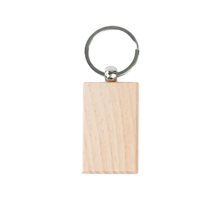 Blank Rectangular Wooden Keychain (20pcs / 40pcs) by LaserPecker