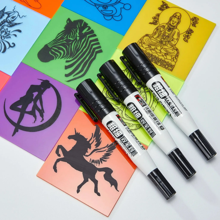 Black Whiteboard Markers (5pcs / 10pcs) by LaserPecker