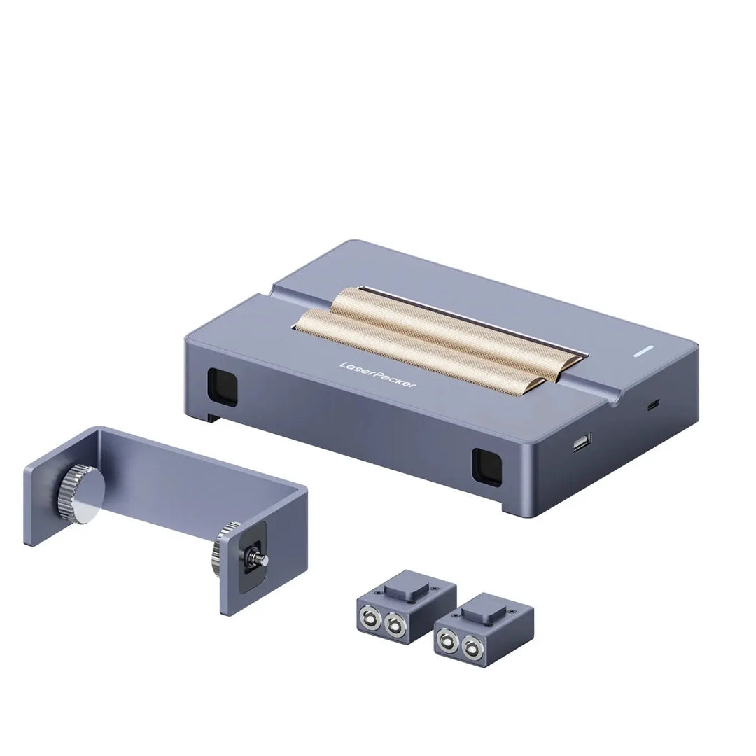 LaserPecker Versatile Electric Roller – 3-in-1 Rotary System for Curved, Flat & Oversized Engraving by LaserPecker