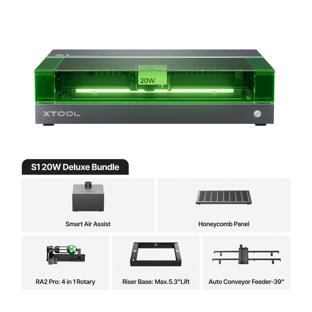 xTool S1 Enclosed Diode Laser Cutter by xTool