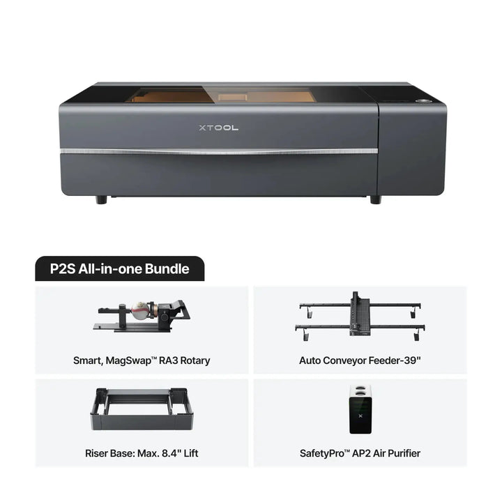 xTool P2S 55W Desktop CO2 Laser Cutter by xTool