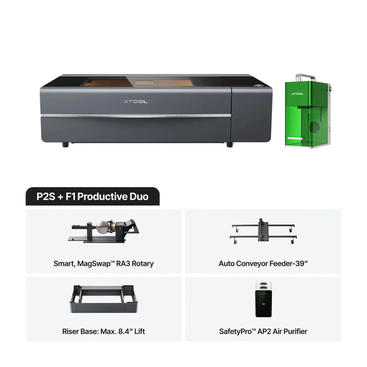 xTool P2S 55W Desktop CO2 Laser Cutter by xTool