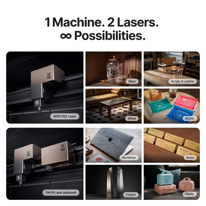 xTool P3 80W Flagship CO2 Laser Cutter with Intelligent Automation by xTool