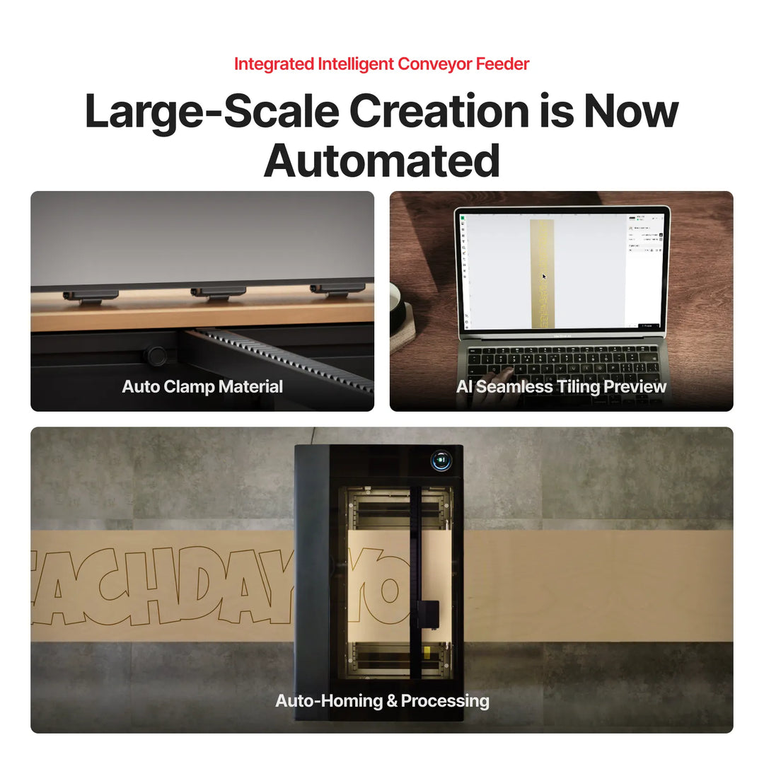 xTool P3 80W Flagship CO2 Laser Cutter with Intelligent Automation by xTool