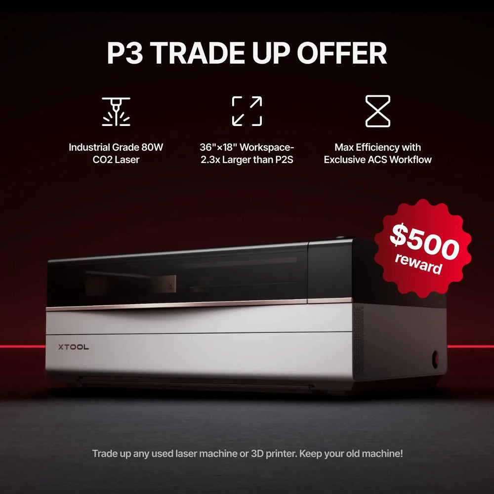 xTool P3 80W Flagship CO2 Laser Cutter with Intelligent Automation by xTool