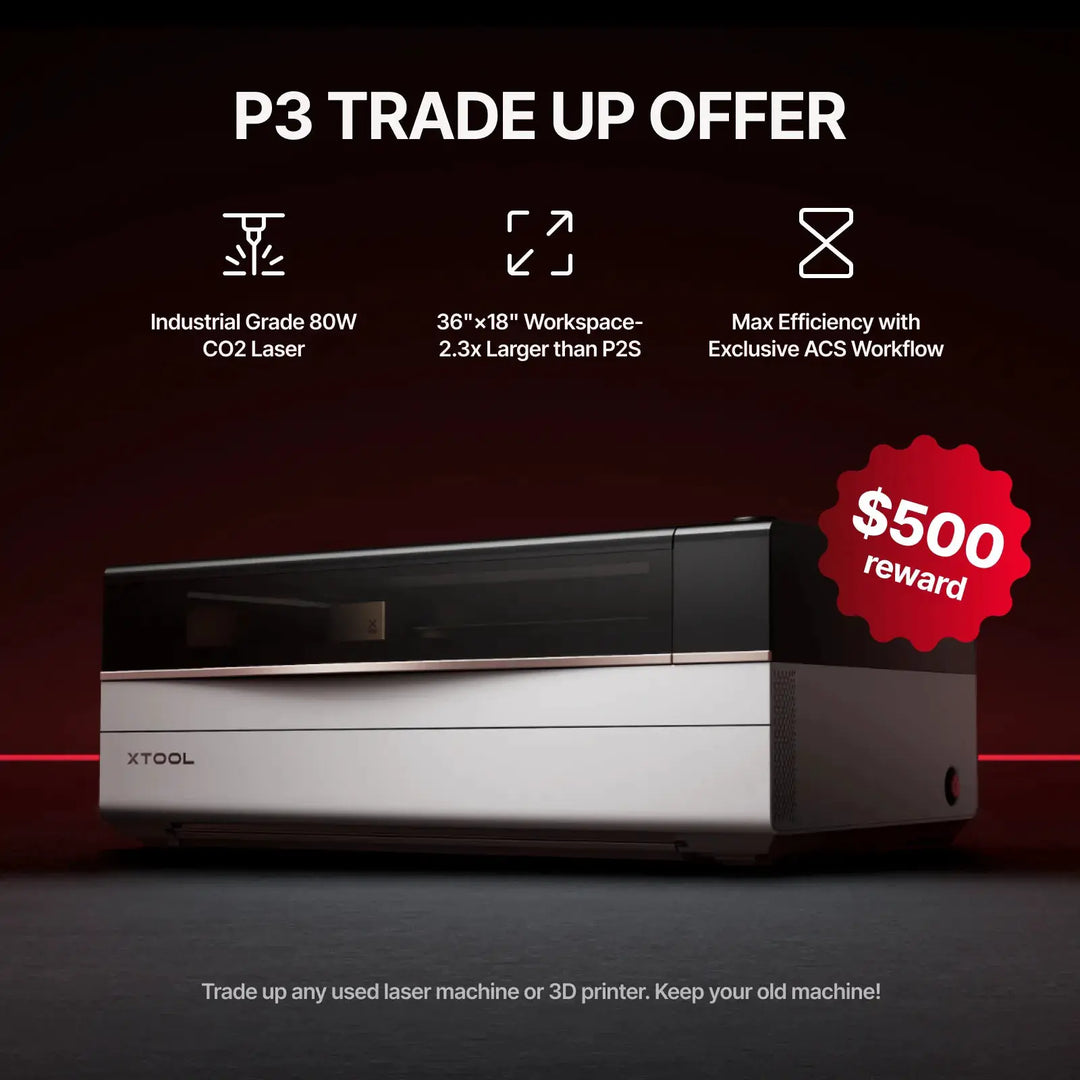 xTool P3 80W Flagship CO2 Laser Cutter with Intelligent Automation by xTool