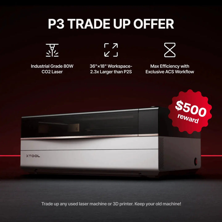 xTool P3 80W Flagship CO2 Laser Cutter with Intelligent Automation by xTool