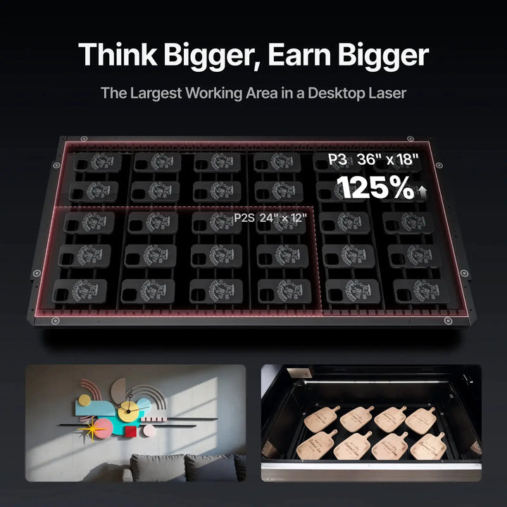 xTool P3 80W Flagship CO2 Laser Cutter with Intelligent Automation by xTool