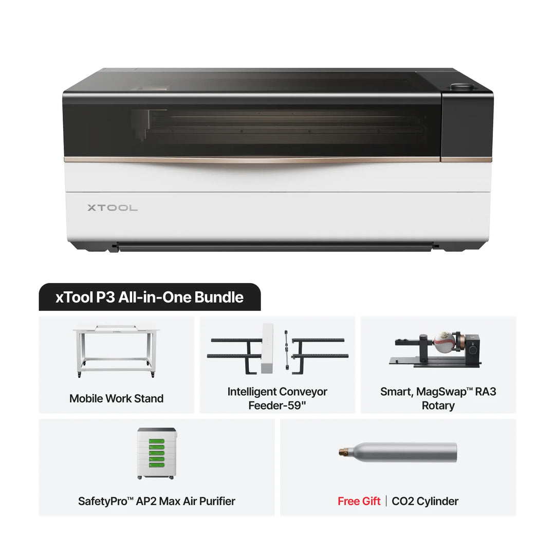 xTool P3 80W Flagship CO2 Laser Cutter with Intelligent Automation by xTool