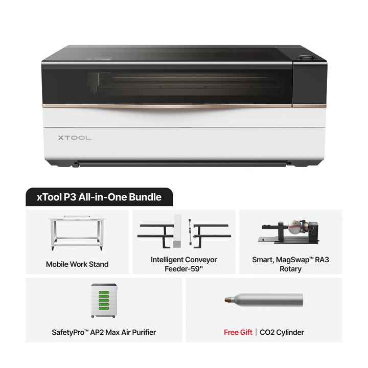 xTool P3 80W Flagship CO2 Laser Cutter with Intelligent Automation by xTool