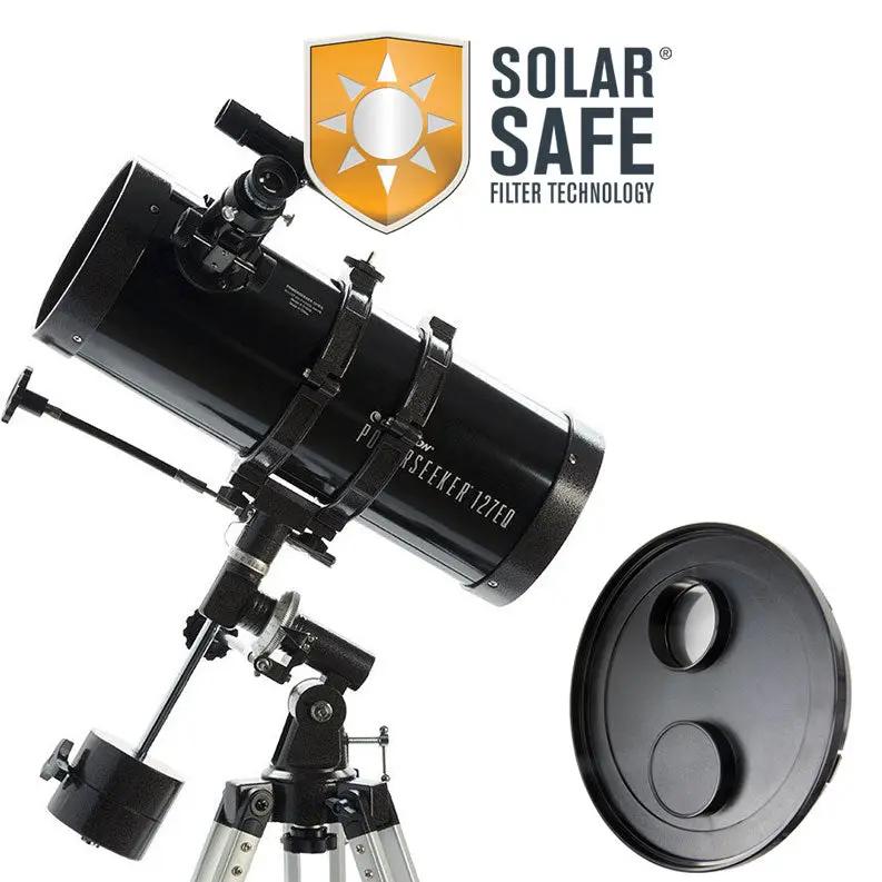 PowerSeeker 127EQ Telescope with FREE EclipSmart Solar Filter by Celestron