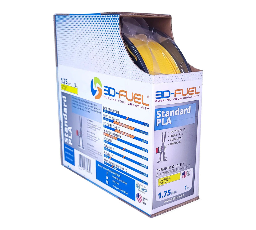 Standard PLA+, Daffodil Yellow, 1.75mm by 3D-Fuel