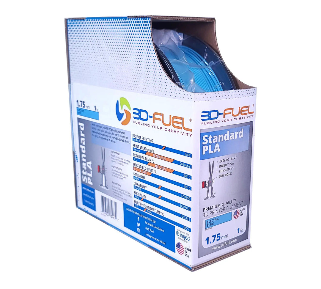 Standard PLA+, Electric Blue, 1.75mm by 3D-Fuel