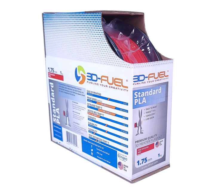 Standard PLA+, Fire Engine Red, 1.75mm by 3D-Fuel