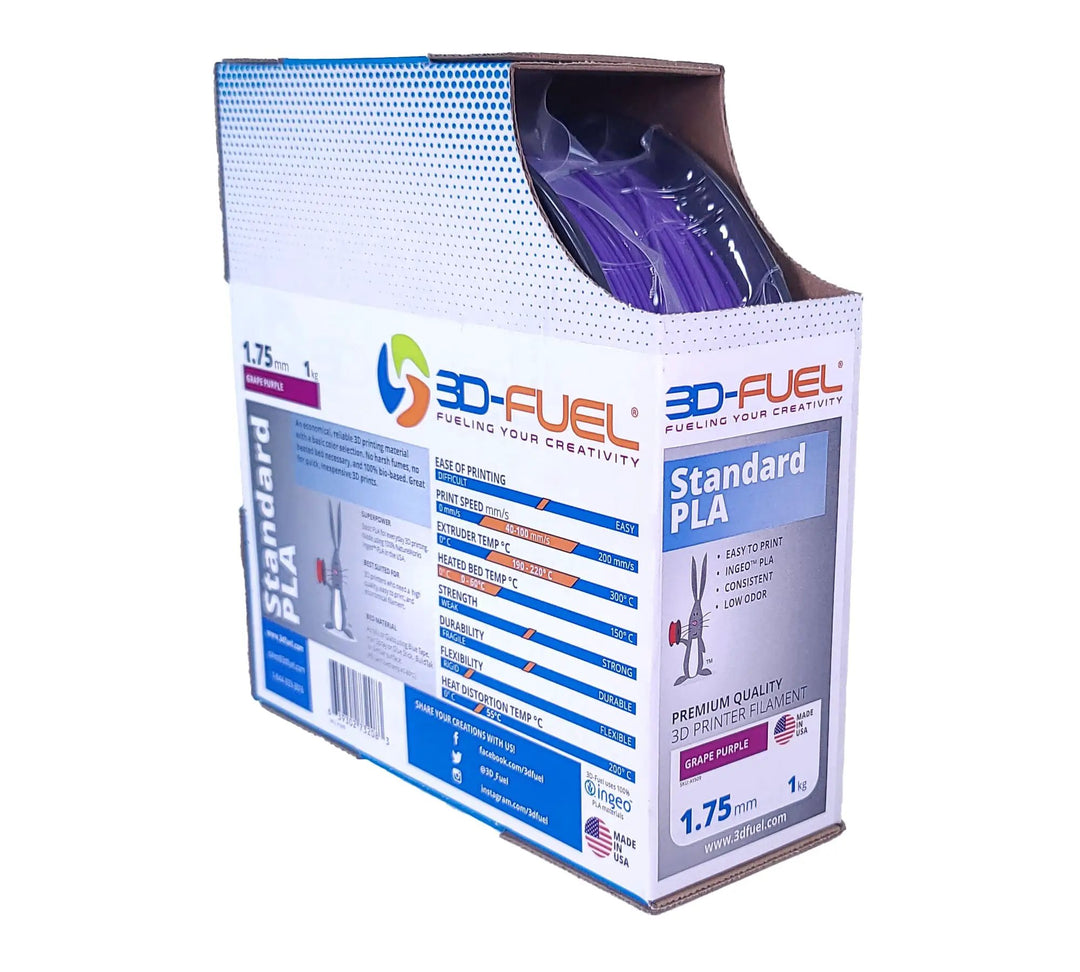 Standard PLA+, Grape Purple, 1.75mm by 3D-Fuel