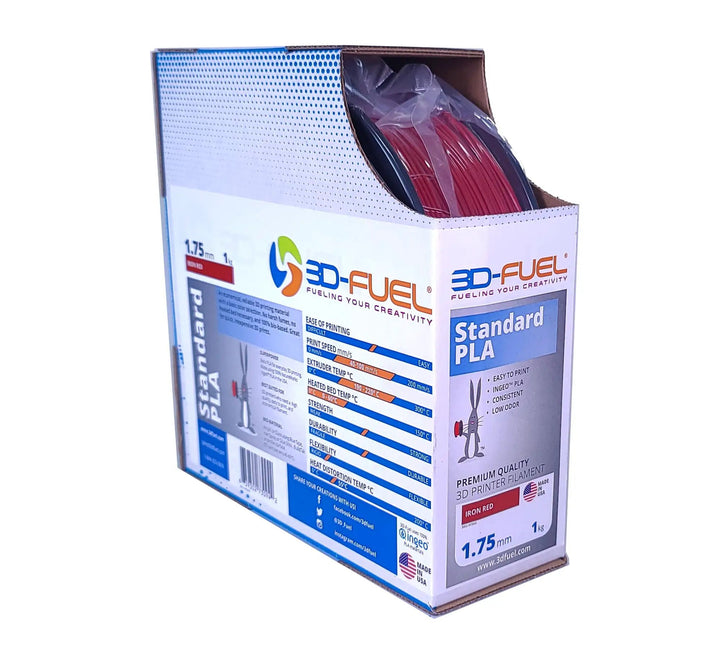 Standard PLA+, Iron Red, 1.75mm by 3D-Fuel