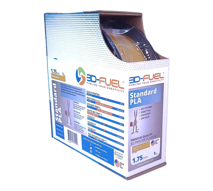 Standard PLA+, Metallic Gold, 1.75mm by 3D-Fuel