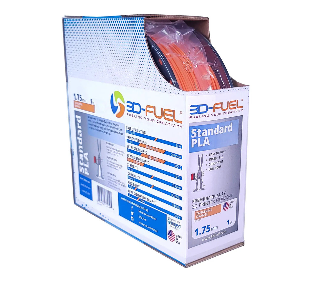 Standard PLA+, Tangerine Orange, 1.75mm by 3D-Fuel