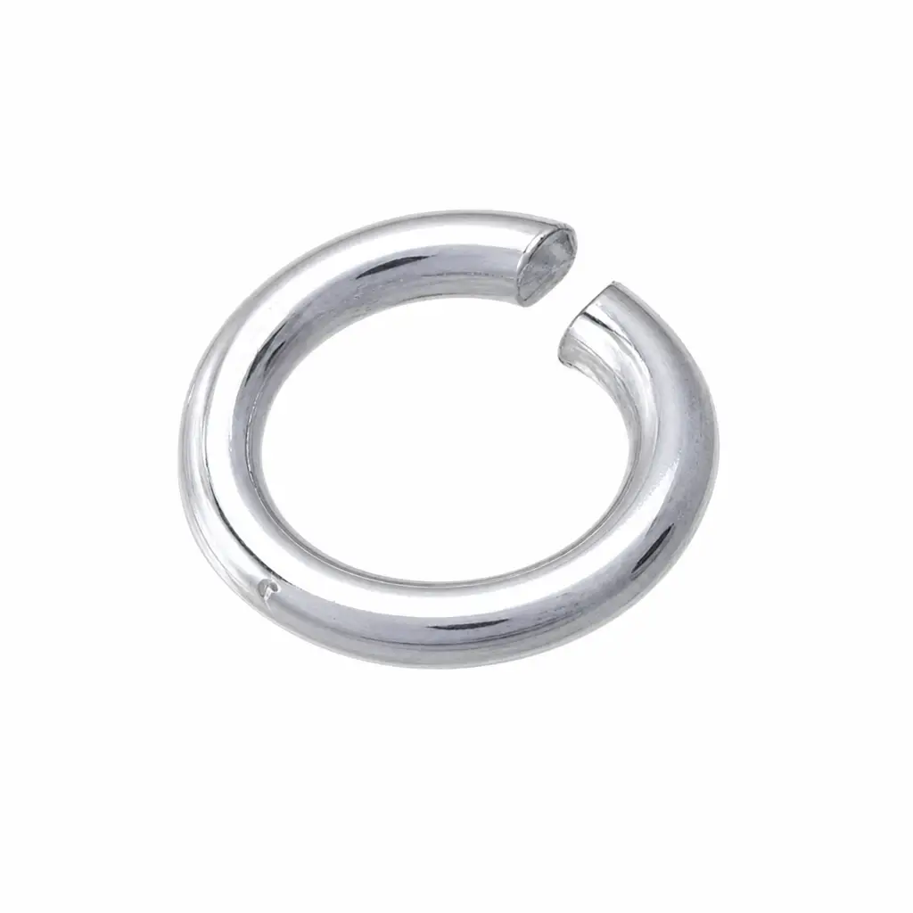 White Gold Jump Rings 14K Solid Gold (Pack of 10) by Sunstone Welders